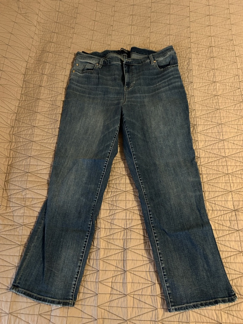 Liverpool Jeans Company Women's Bootcut Jeans in Dark Wash Blue